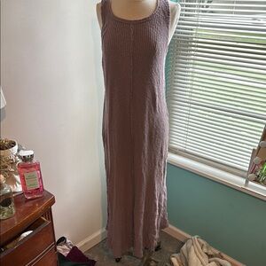 T.La Purple Sleeveless Scoop Neck Maxi Dress